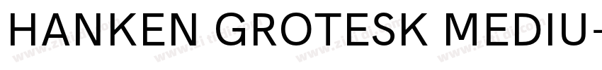 HANKEN GROTESK MEDIU字体转换